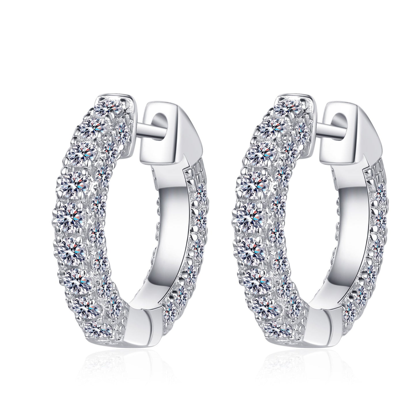 Buckle Moissanite Studs