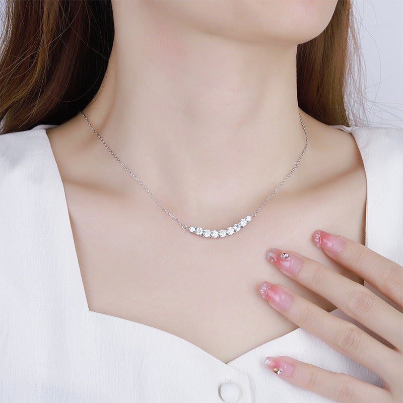 Platinum Moissanite Pendant