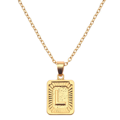 18K Gold Initial Necklace