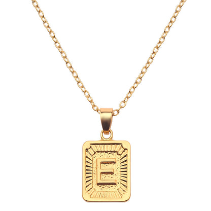 18K Gold Initial Necklace