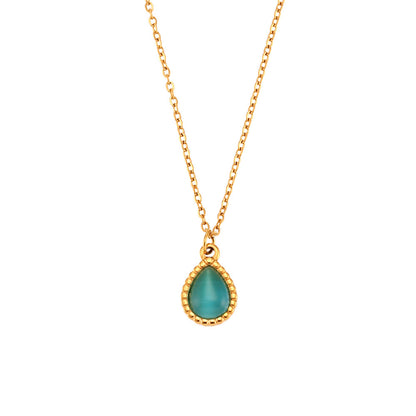 Dewdrop Glow Opal Necklace
