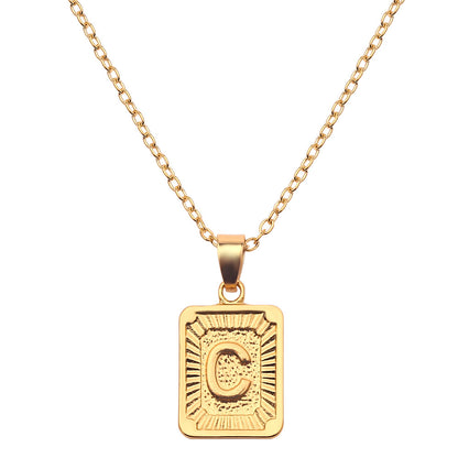 18K Gold Initial Necklace