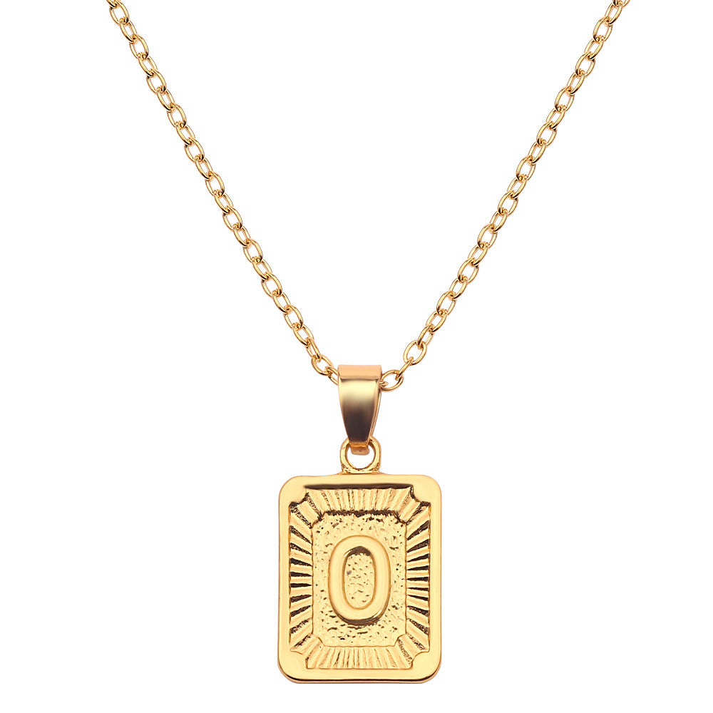 18K Gold Initial Necklace
