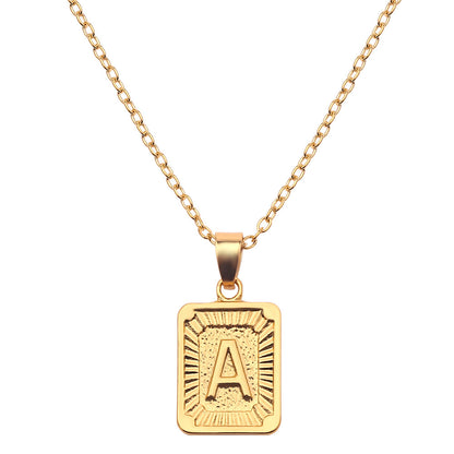 18K Gold Initial Necklace