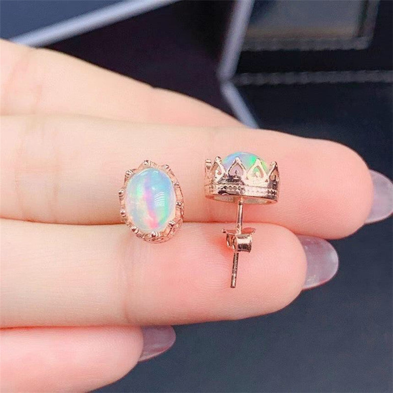 Natural Opal Studs