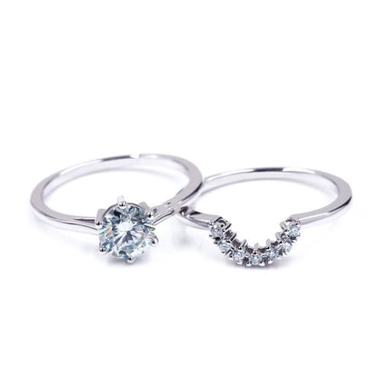 Convertible Moissanite Band