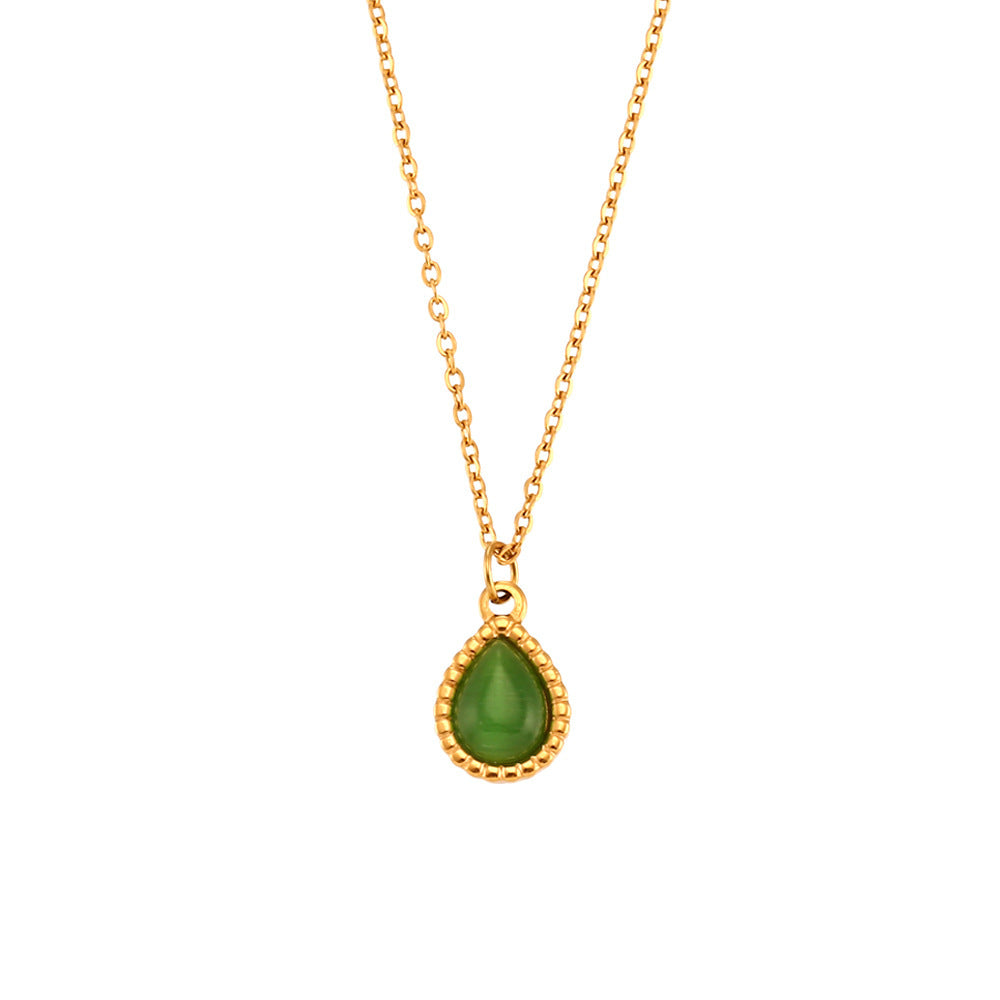 Dewdrop Glow Opal Necklace