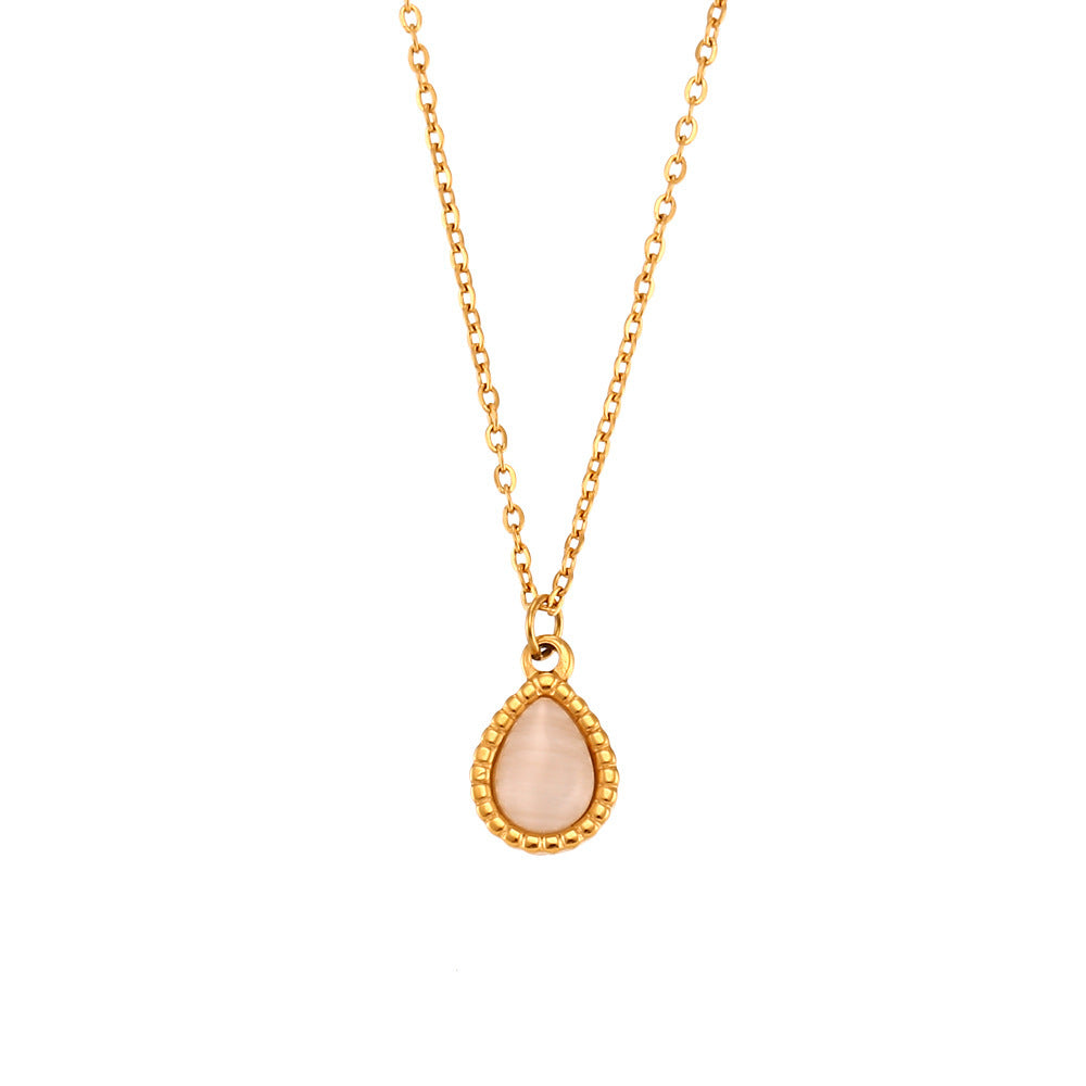 Dewdrop Glow Opal Necklace