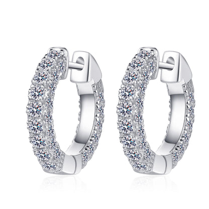 Buckle Moissanite Studs