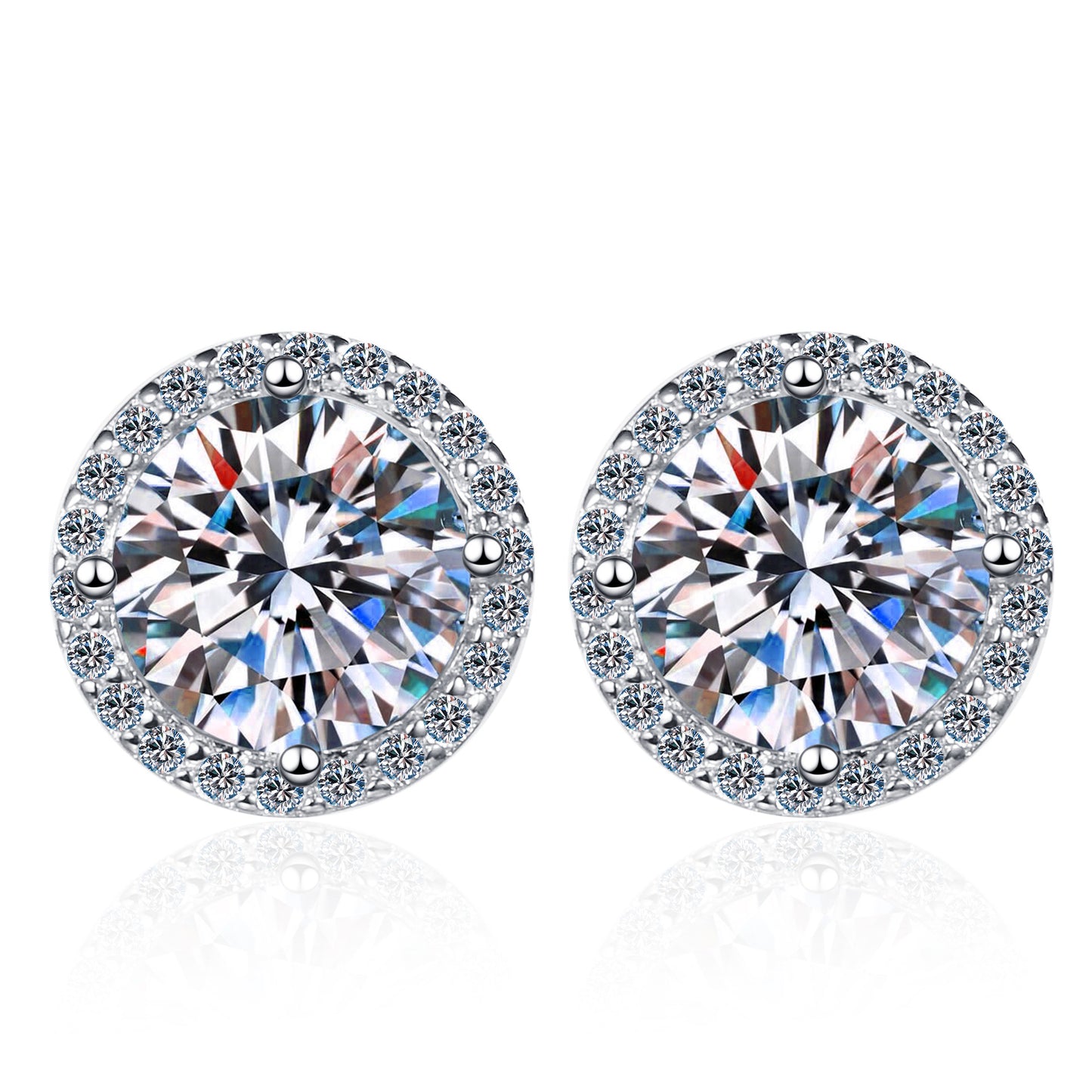 2ct Moissanite Studs
