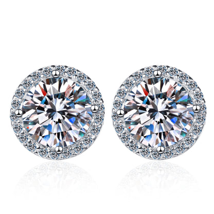 2ct Moissanite Studs